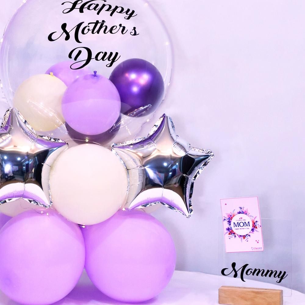 Make Mom's Day Shine: Glowing Love Balloon Bouquet