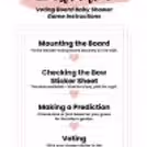 Baby shower game guess the baby instruction card