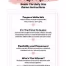 Guess the belly baby shower game instruction card
