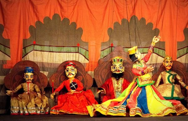 Enchanting Rajasthani puppet show wows kids at the birthday party