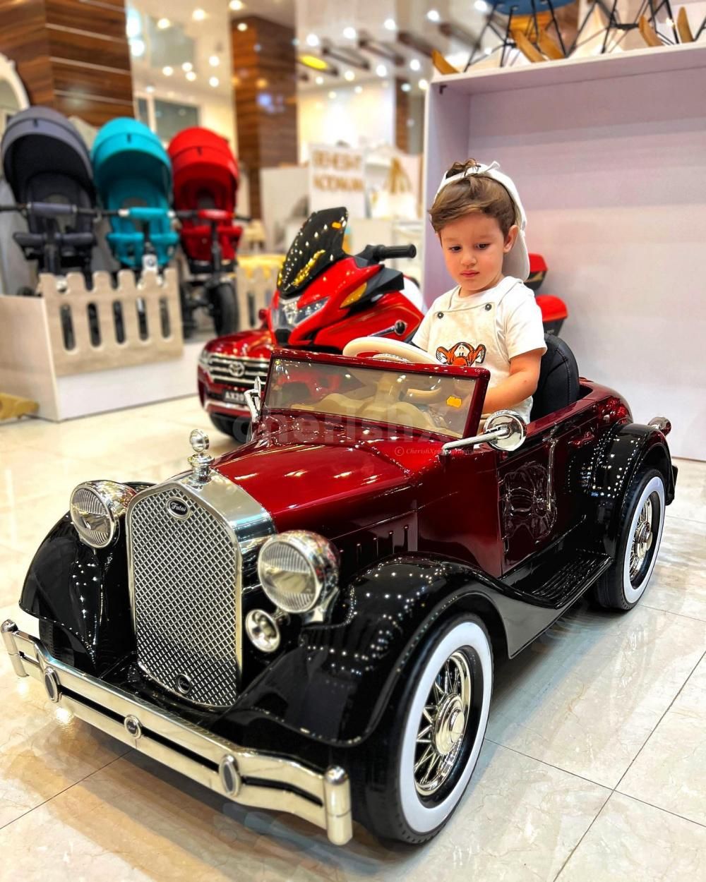 Capturing smiles and laughter as kids experience the magic of our vintage car at the birthday party.