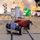 Watch the little ones' faces light up with joy as they embark on a magical journey in our vintage car.