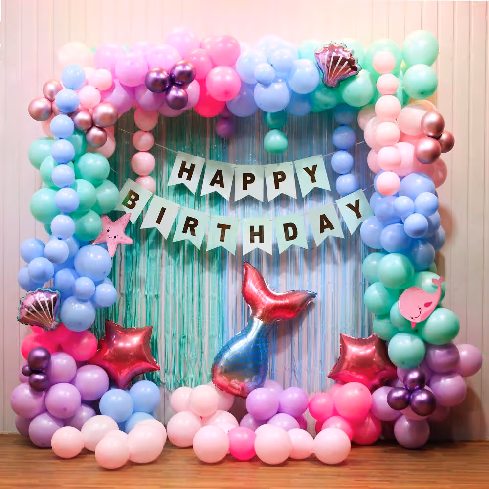 Mermaid Magic: Dive with Whales, Clams & Starfish Balloons