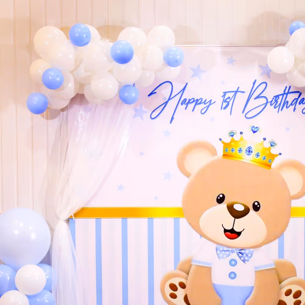 Let's Celebrate with Teddy and Friends in Balloon Bliss