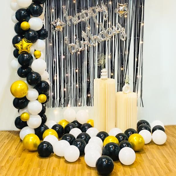 Elevate Your Celebration with Opulent Gold and Silver Birthday Bliss!