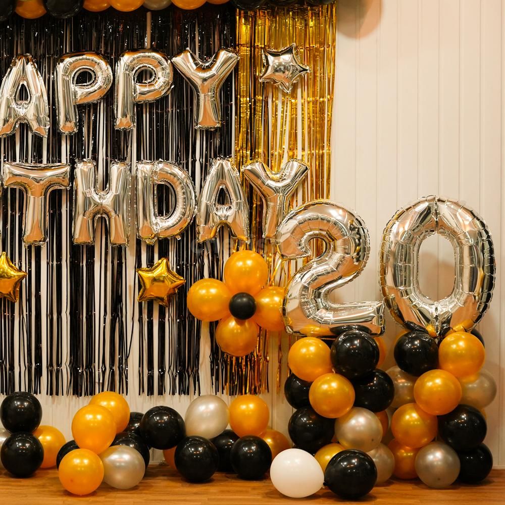 Add Glamour to Your Party with Silver and Golden Balloons!