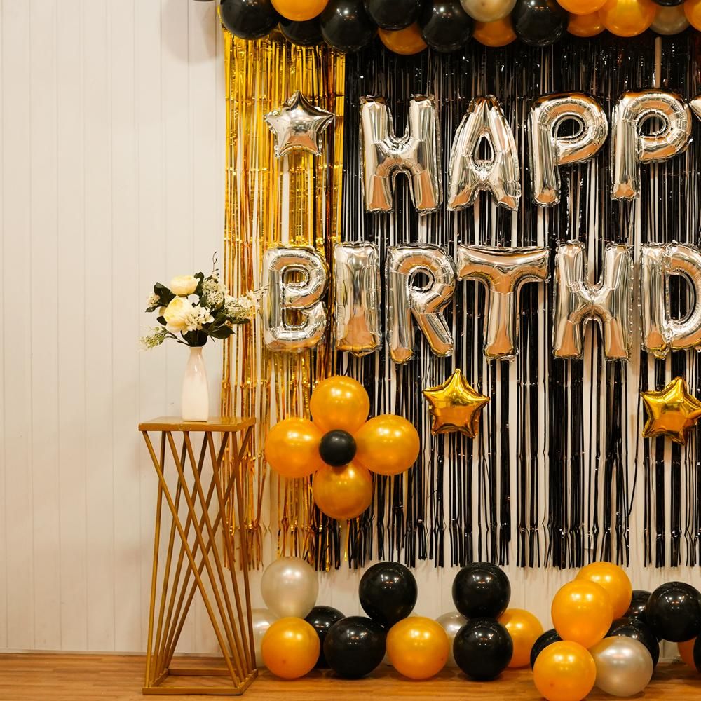 Elevate Your Celebration with Golden and Silver Birthday Bliss!