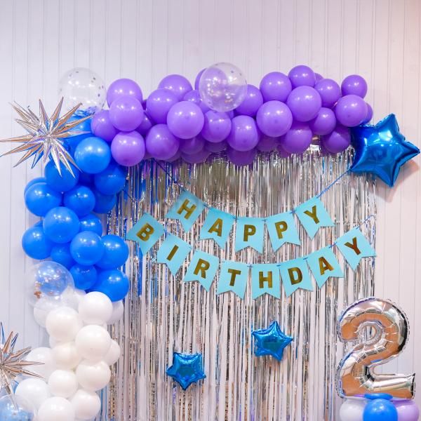 Add a Touch of Whimsy to Your Party with Blue and Silver Balloons!