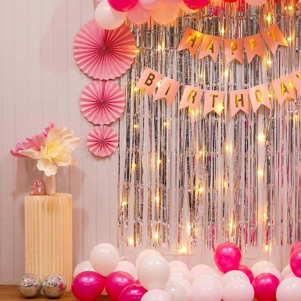 Elevate Your Celebration with Pink and Silver Birthday Bliss