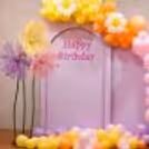 Let the magic of balloons and flowers elevate your birthday bash