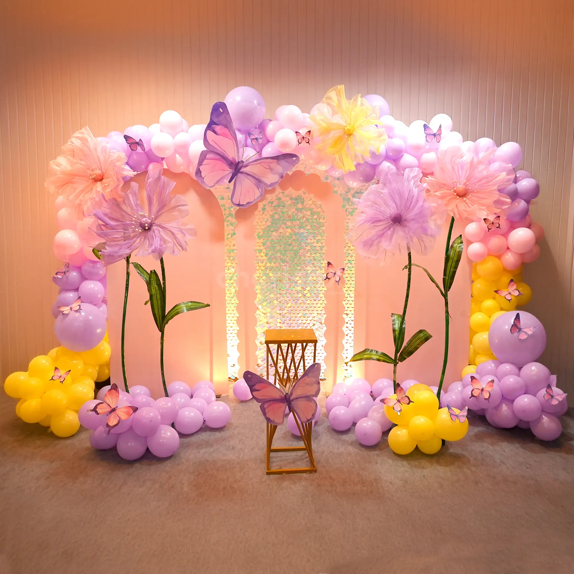 Floral Ring Ceremony Decoration