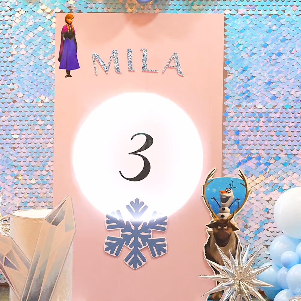 Creating memories as magical as a snowflake in our Frozen themed celebration