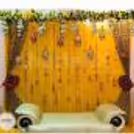 Transform your event with our elegant backdrop decor, complete with professional one-day setup.
