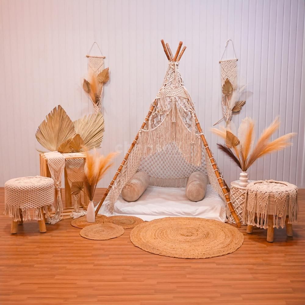 Embrace eco-friendly elegance with our boho chic party decor