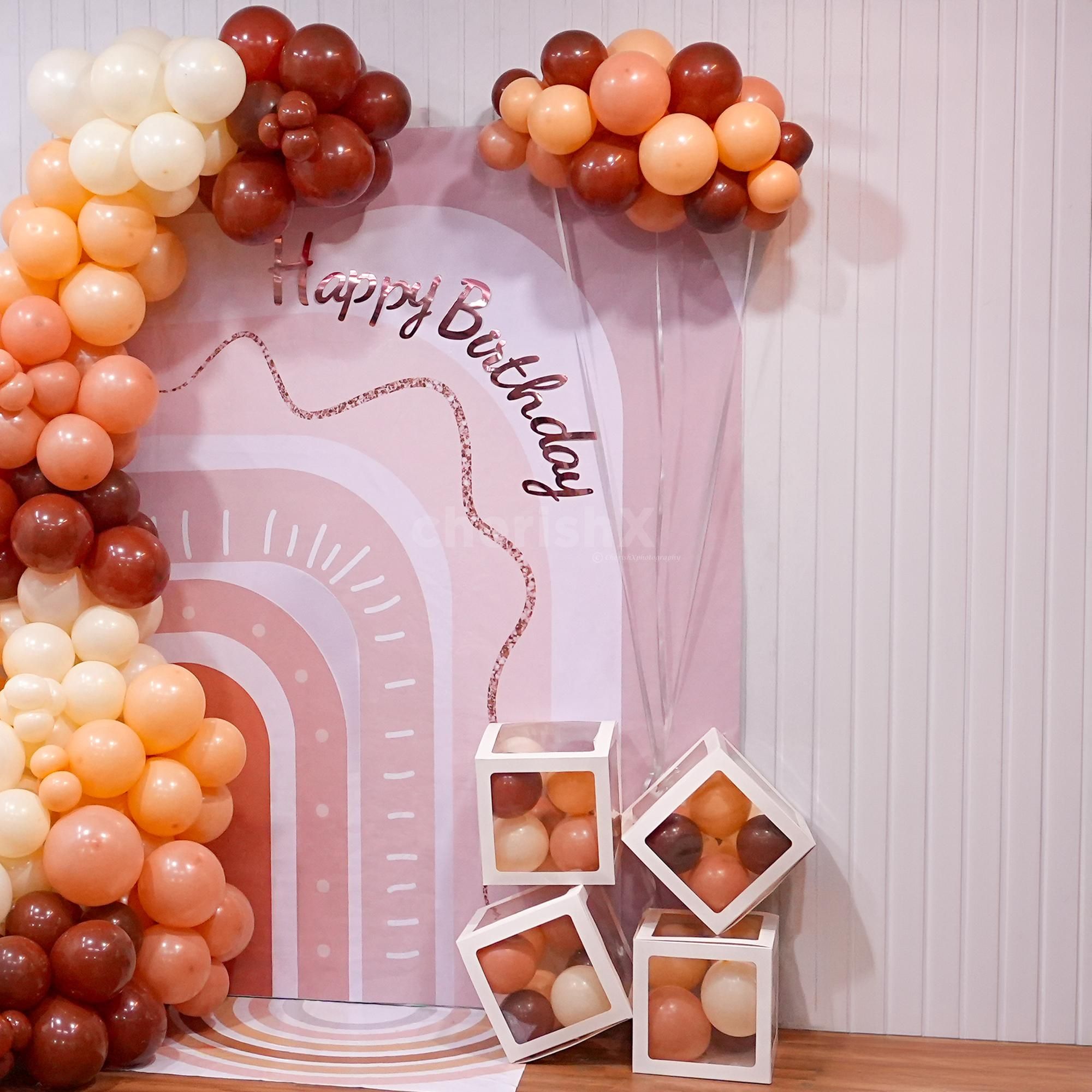 Elevate your celebration with the enchanting beauty of boho chic balloons