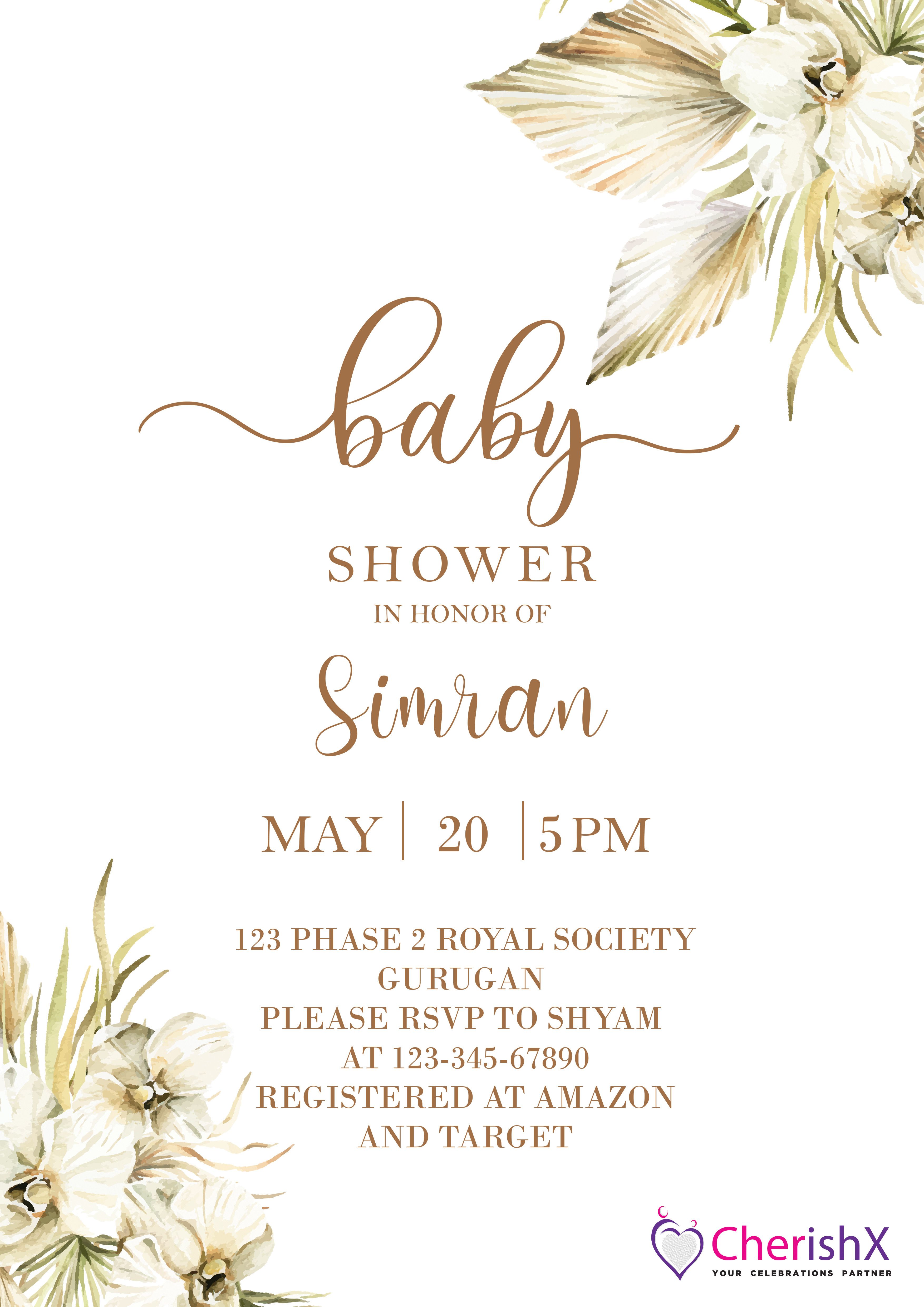 Boho Chic E-invite