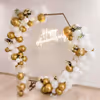 A Unique White theme decor with Hexagon Backdrop by CherishX!