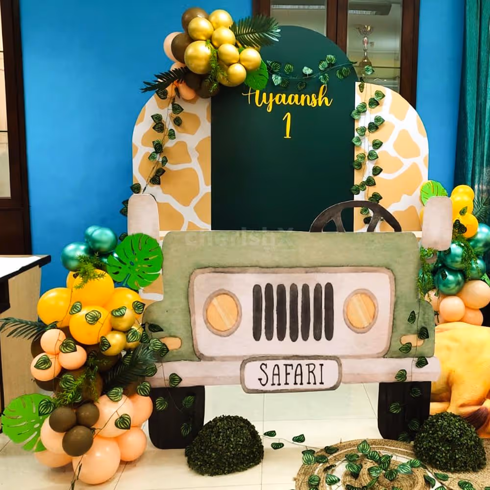 Safari adventures await in every corner of this jungle-themed party!