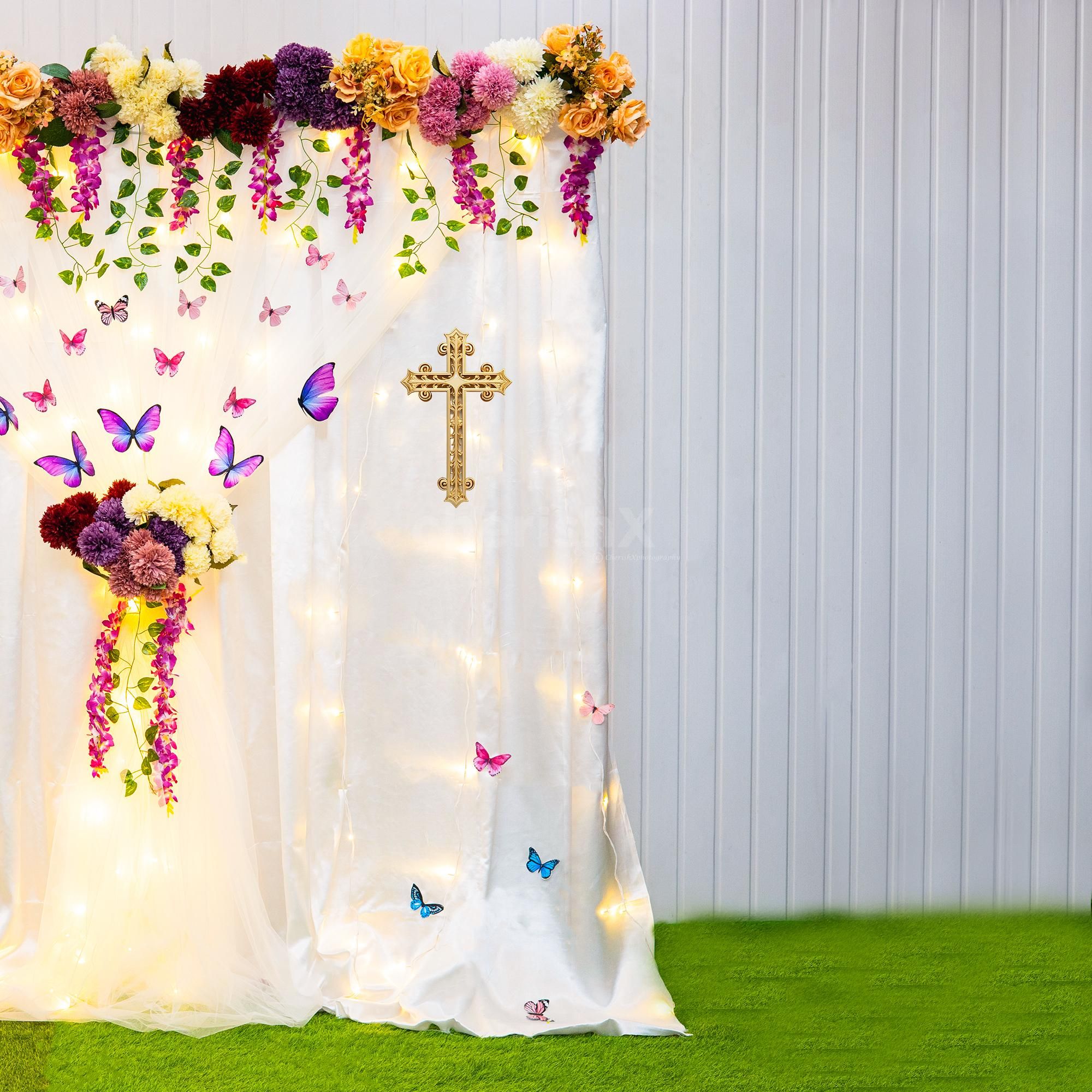 Celebrate the journey of faith with our Baptismal Floral Splendor Set.