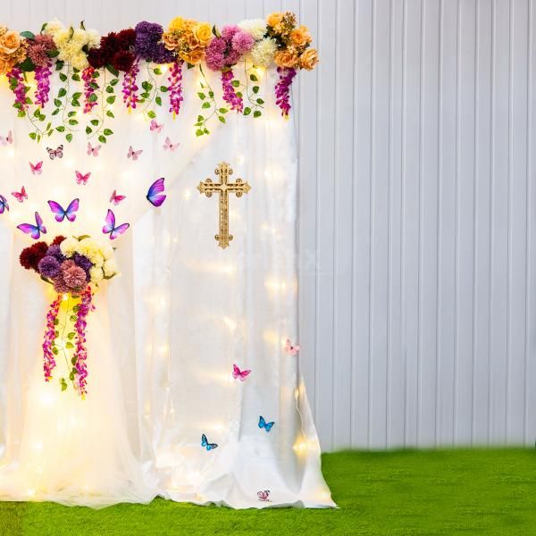 Celebrate the journey of faith with our Baptismal Floral Splendor Set.