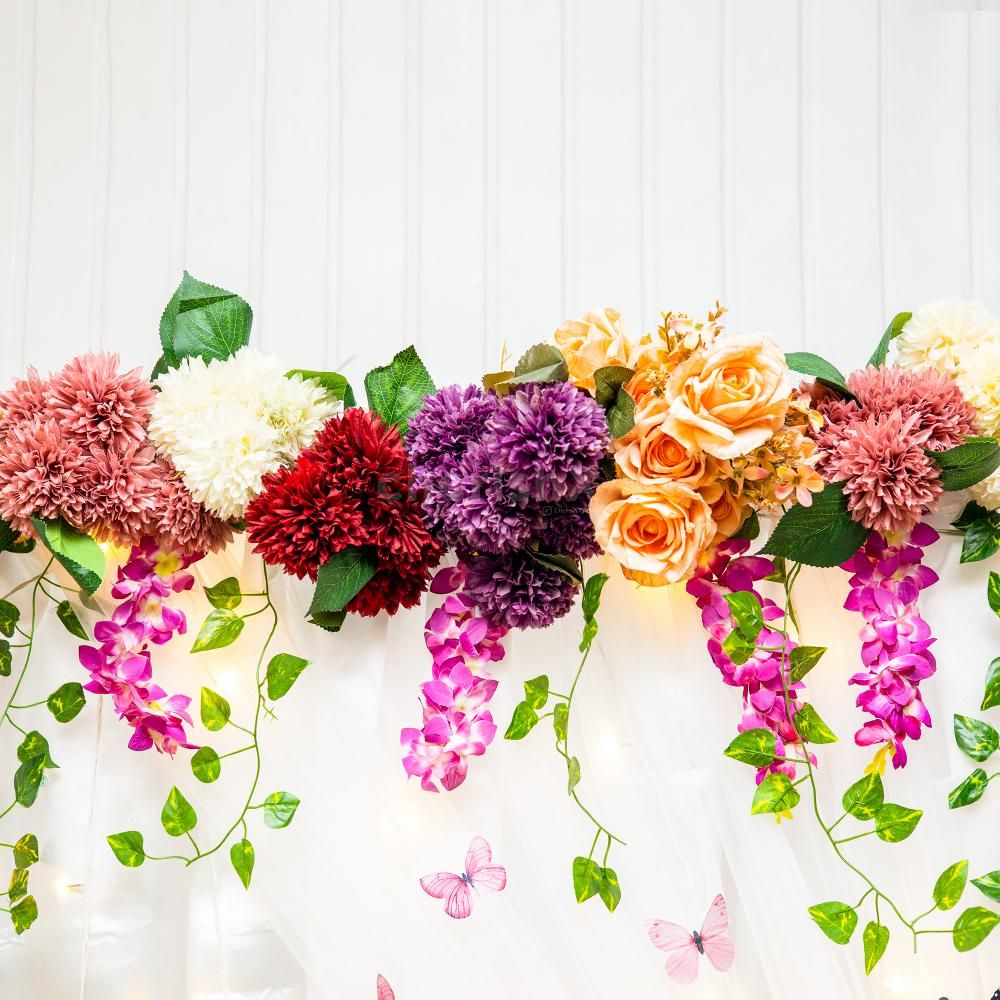 Experience the divine beauty of baptismal flowers and faith.