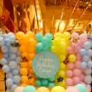 A picture-perfect birthday scene with our stunning balloon wall.