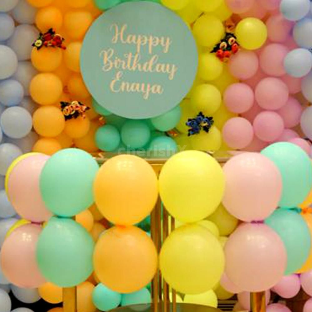 Make every birthday photo pop with our delightful balloon wall!