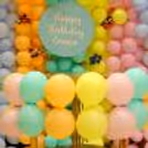 Make every birthday photo pop with our delightful balloon wall!