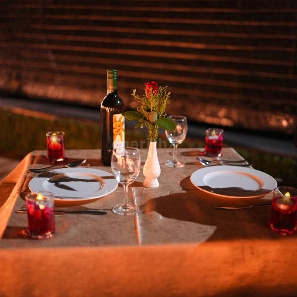 "Delight in a 4-course menu under the stars with ambient music at Regenta."