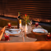"Delight in a 4-course menu under the stars with ambient music at Regenta."