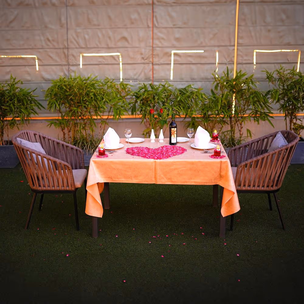 "A warm welcome with a complimentary mocktail to set the perfect tone for your night."