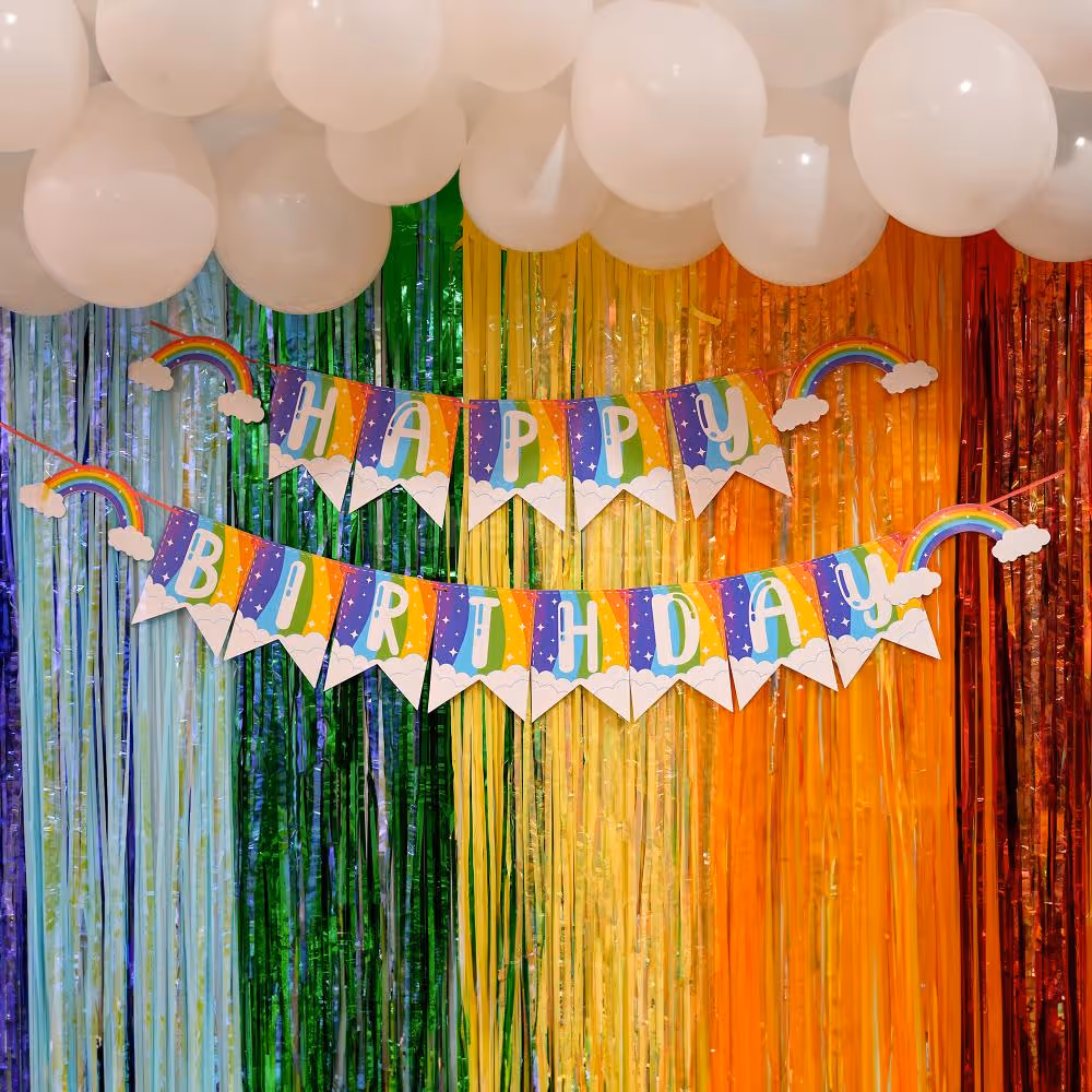 Make Your Birthday Magical with Rainbow Balloon Decor!