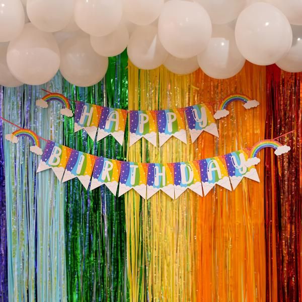 Make Your Birthday Magical with Rainbow Balloon Decor!