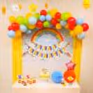 Enchanting ceiling swirls and characters