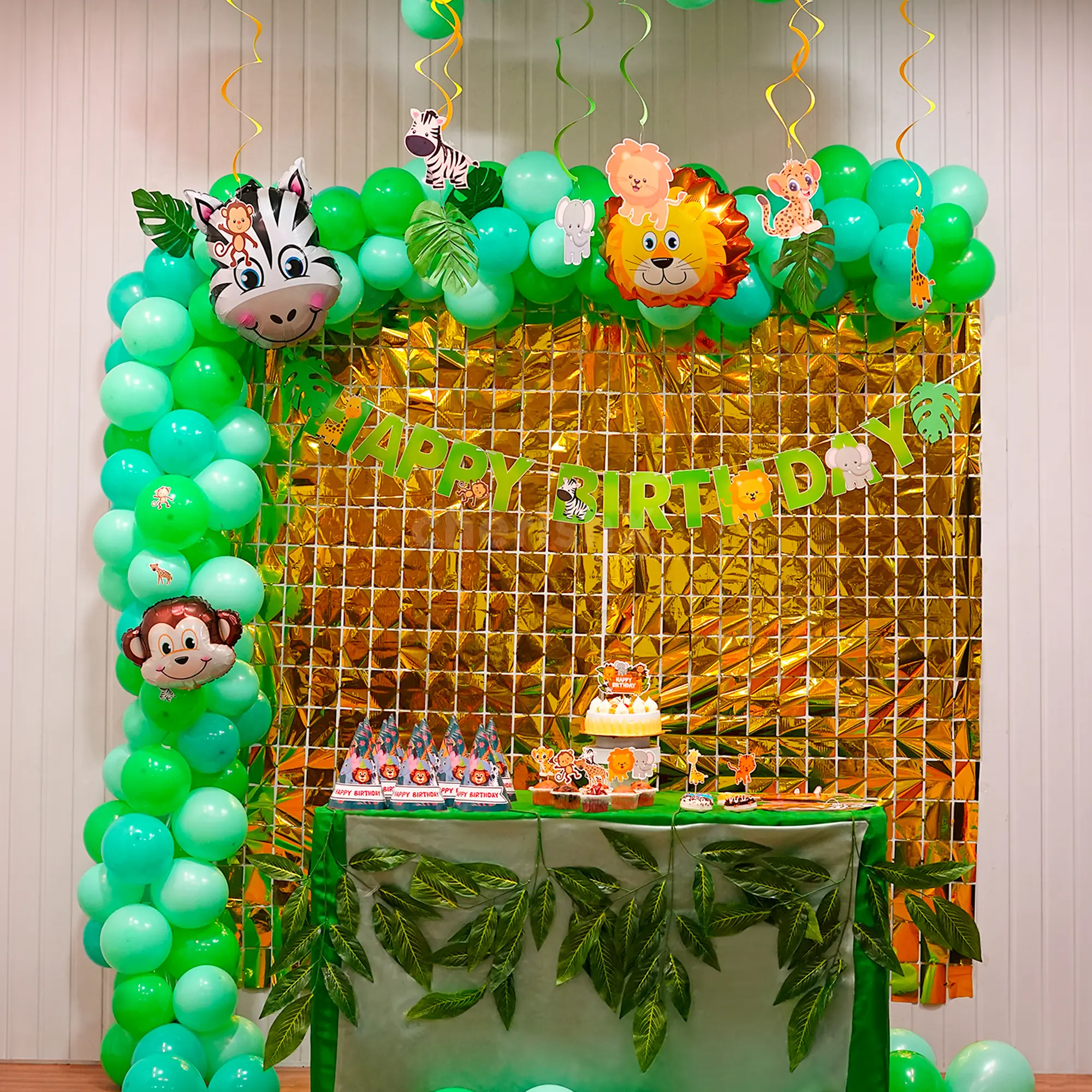 Wild Safari Birthday Decor - Perfect Jungle Adventure Setup! | Delhi NCR