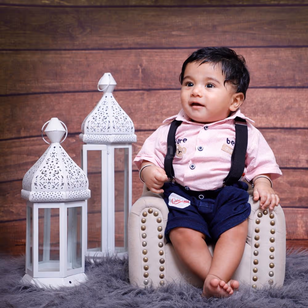 Sweet Dreams: Our little angel sleeping peacefully amidst a whimsical fairytale setting