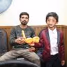 Balloon creations bringing smiles at the kids' birthday party