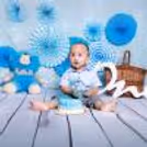 Celebrating with cake smash photography