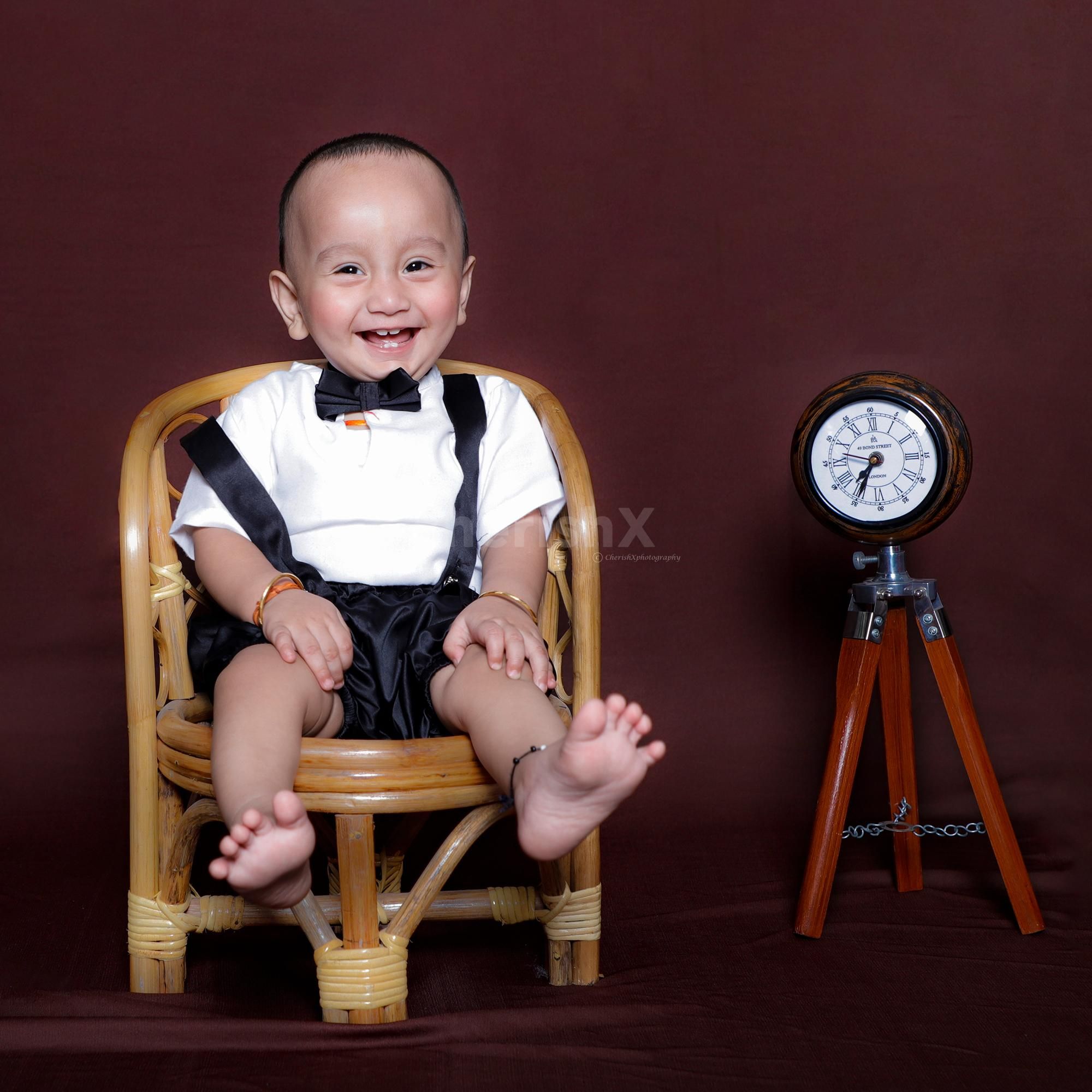 Baby's first smiles caught on camera