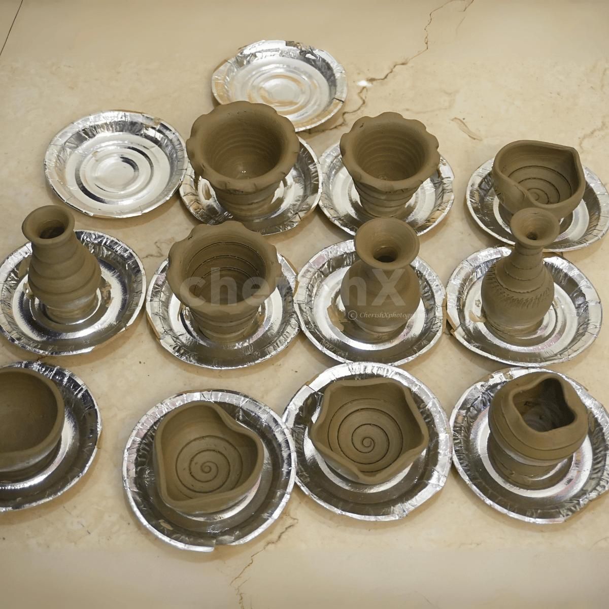 Artistic adventures with a pottery activity at the kids' birthday party