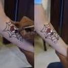 Bringing art to life with a tattoo artist at the kids' birthday party