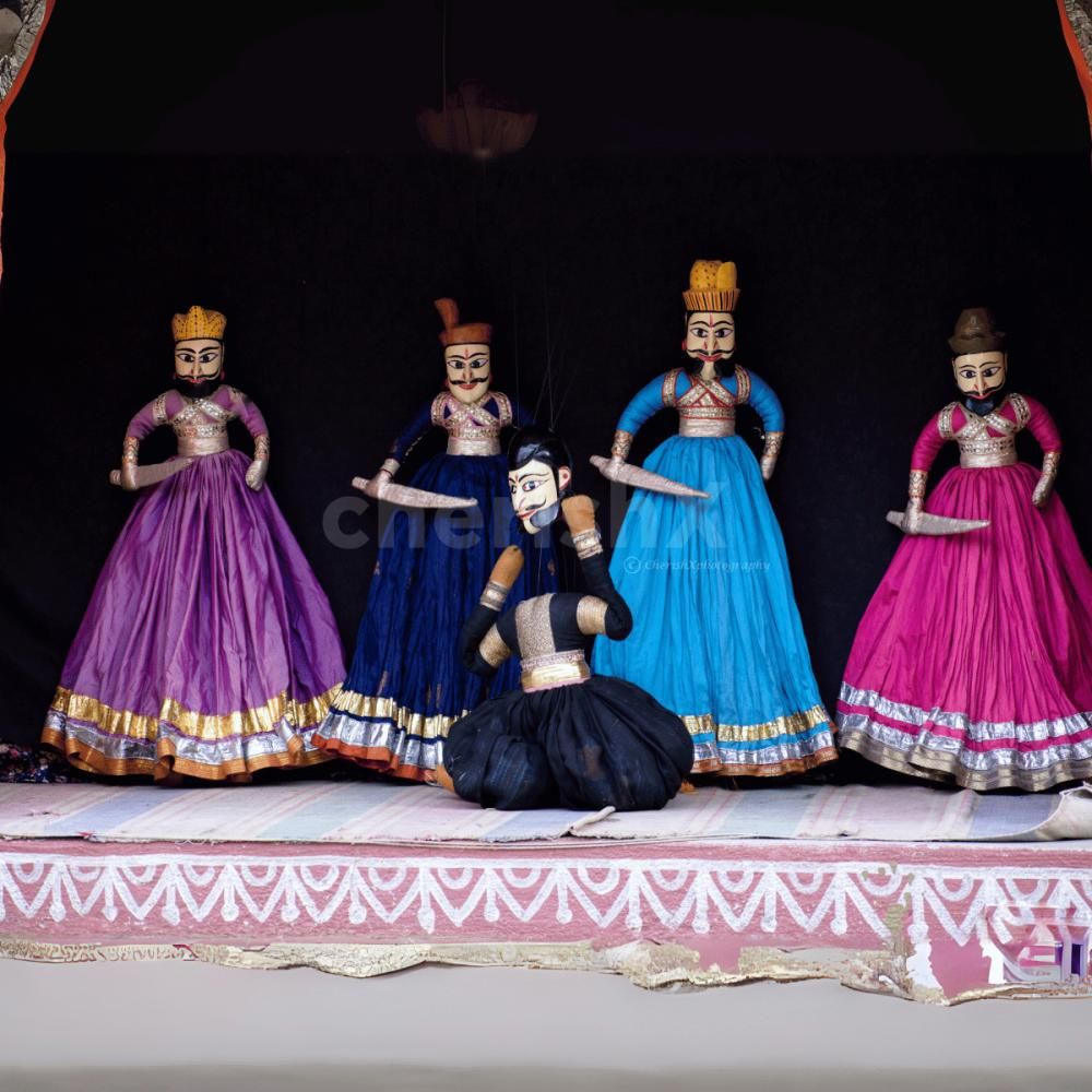 A colorful Rajasthani puppet show makes this kids' birthday party unforgettable