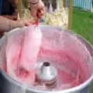 Kids enjoy sweet cotton candy treats at this fun birthday party counter.