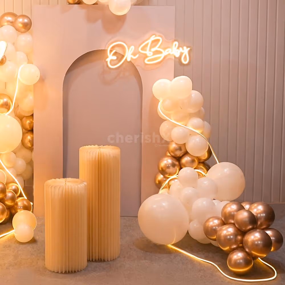 Step into a whimsical world with our enchanting baby shower decorations.