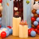 Package Decor of Farm with Swirls , Cake Topper, Cup Cake Toppers and Stickers