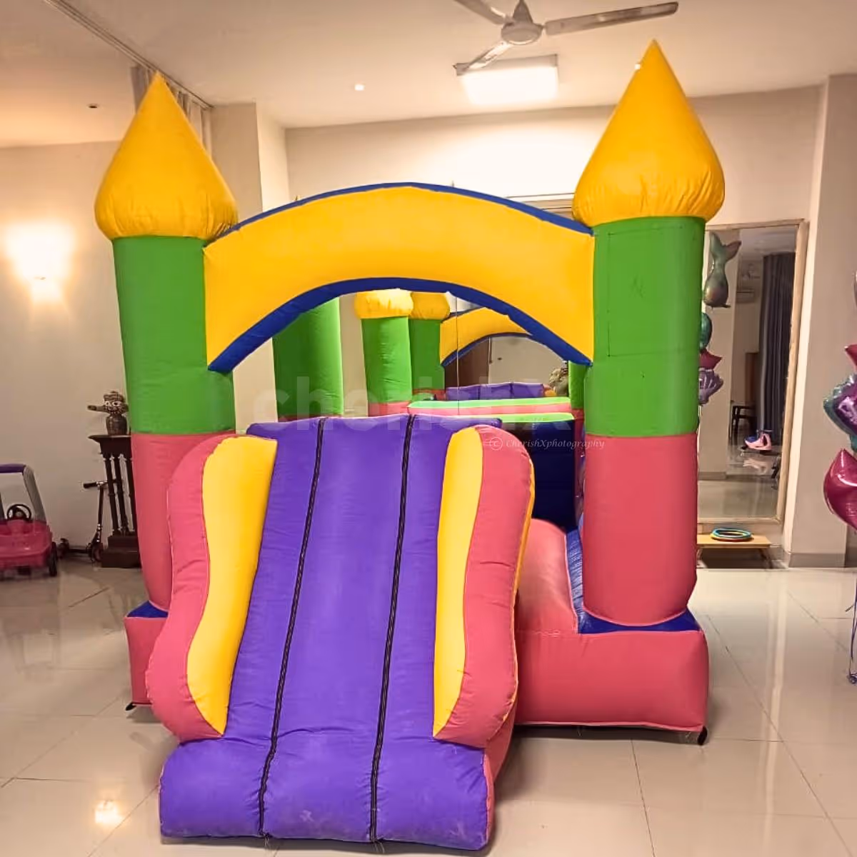 Bouncy fun at the kids birthday party