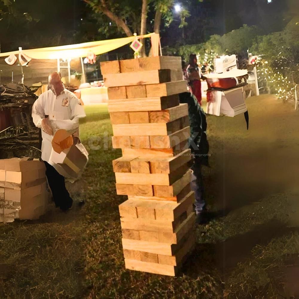 Watch the excitement build with Giant Jenga at CherishX. Perfect for all ages