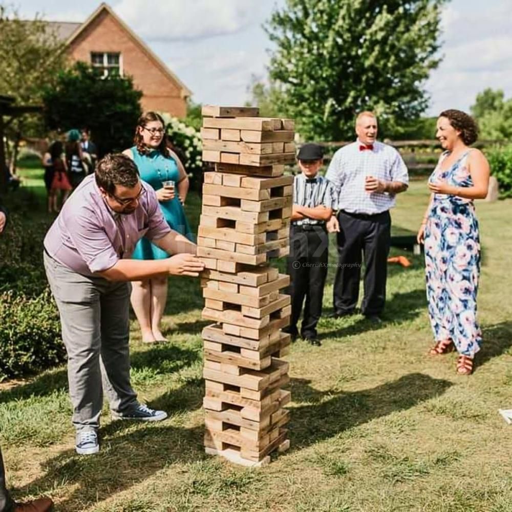 Challenge your friends and colleagues with Giant Jenga. Book your fun-filled event today