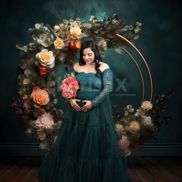 Step into a world of elegance with our luxurious maternity themes and outfits