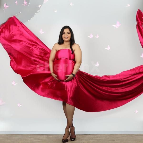 Step into a world of elegance with our luxurious maternity themes and outfits